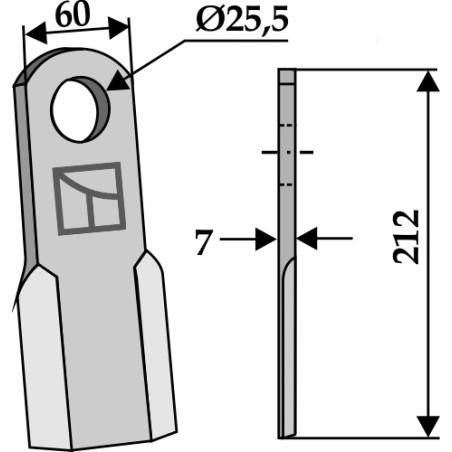 Couteau droit - AG001856