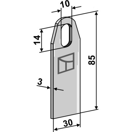 Couteau broyeur - AG001819