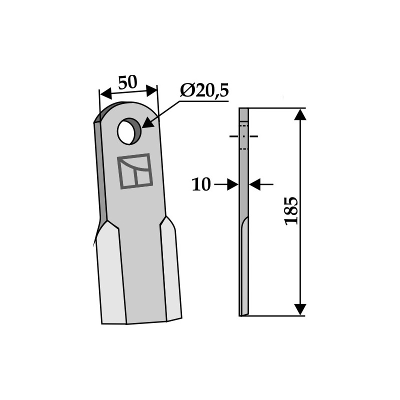 Couteau droit - AG001774