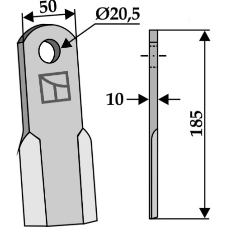 Couteau droit - AG001774