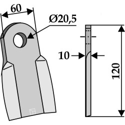 Couteau droit - AG001773