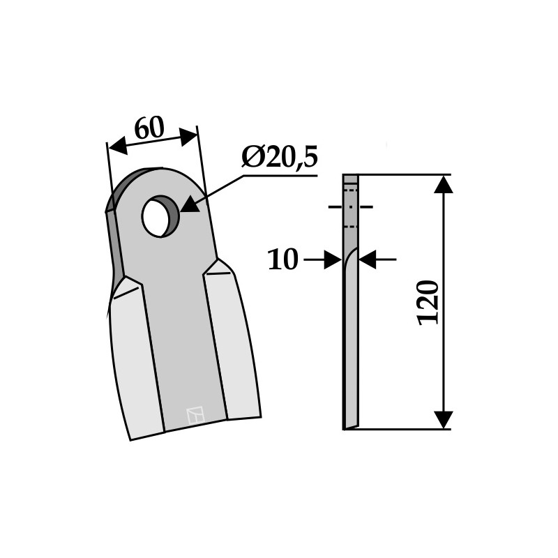 Couteau droit - AG001773