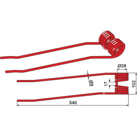 Dent de fenaison - Fella - 490471 / 491774