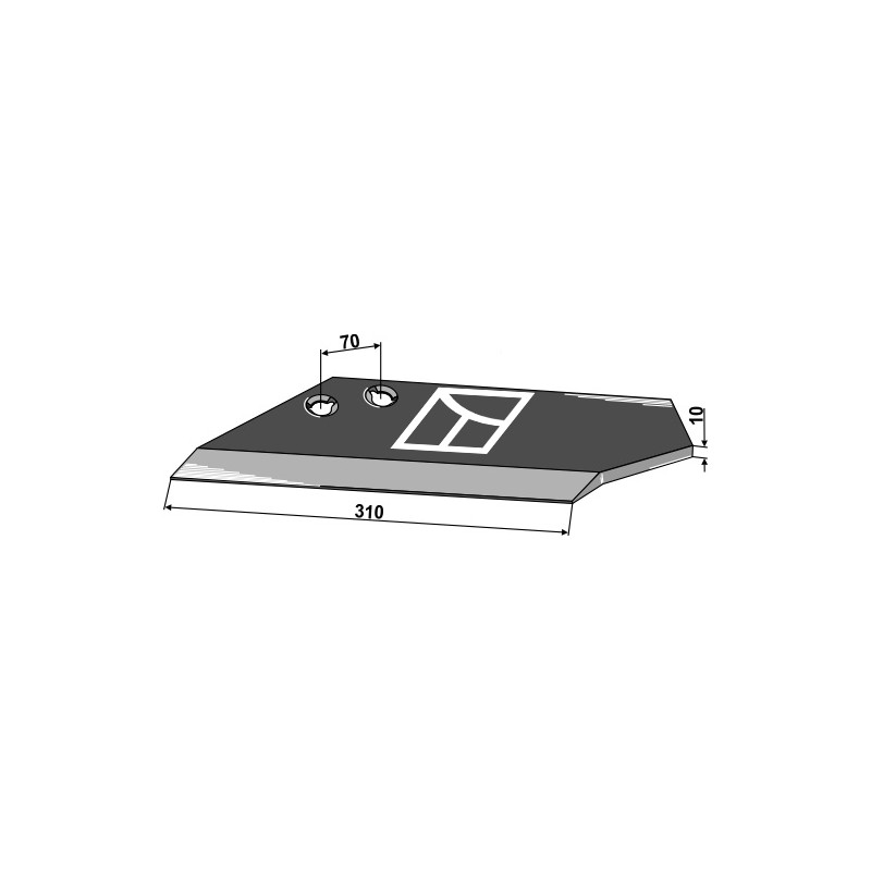 Aileron de rechange - type Landsberg-Pöttinger, gauche - Landsberg - 965.50.020.0