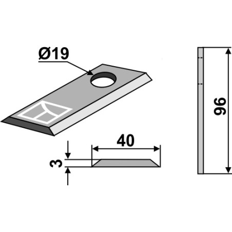 Couteau pour faucheuse - Krone - 143698.0