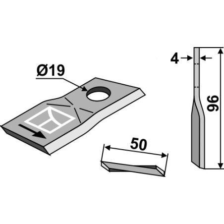 Couteau pour faucheuse - Krone - 146690.1