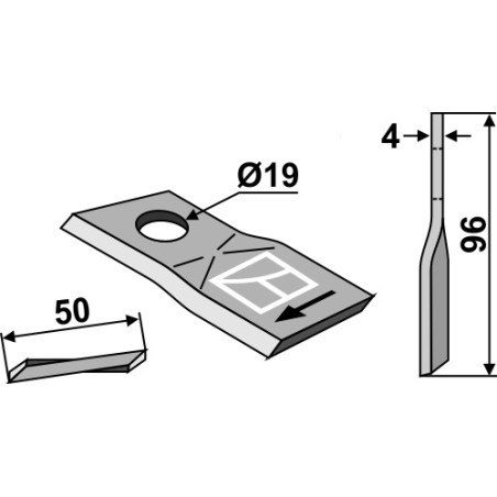 Couteau pour faucheuse - Krone - 146691.1