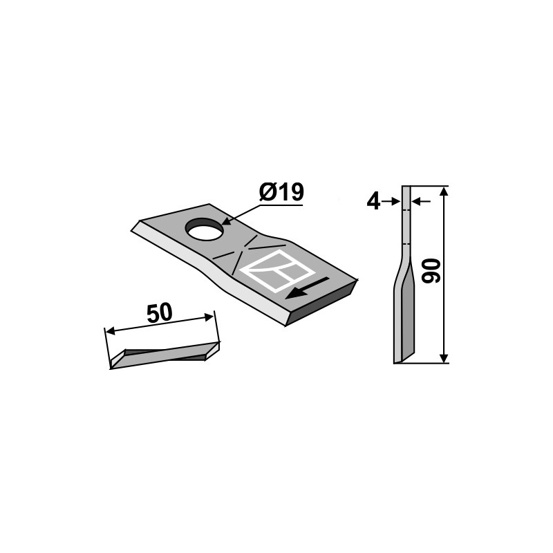 Couteau pour faucheuse - Krone - 144826.1