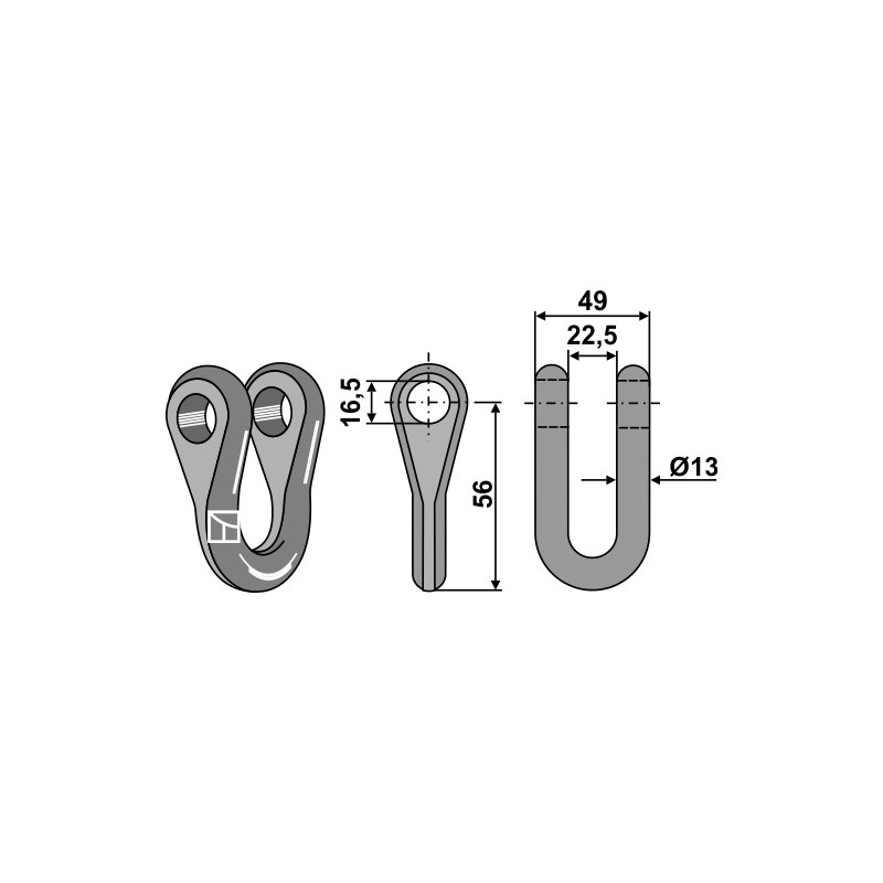 Manille - Ø16,5 - Mc Connel - 7390013