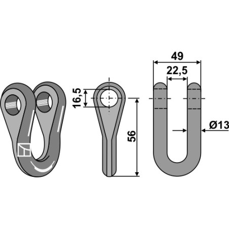 Manille - Ø16,5 - Mc Connel - 7390013