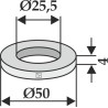 Rondelle Ø50x4xØ25,5 - Agrimaster - 3000178