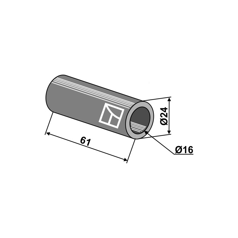 Entretoise d'écartement Ø24 - Mulag - TM60-07-0224