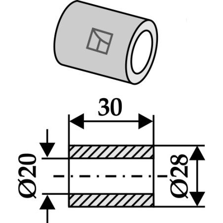 Entretoise - Maschio / Gaspardo - M03400407