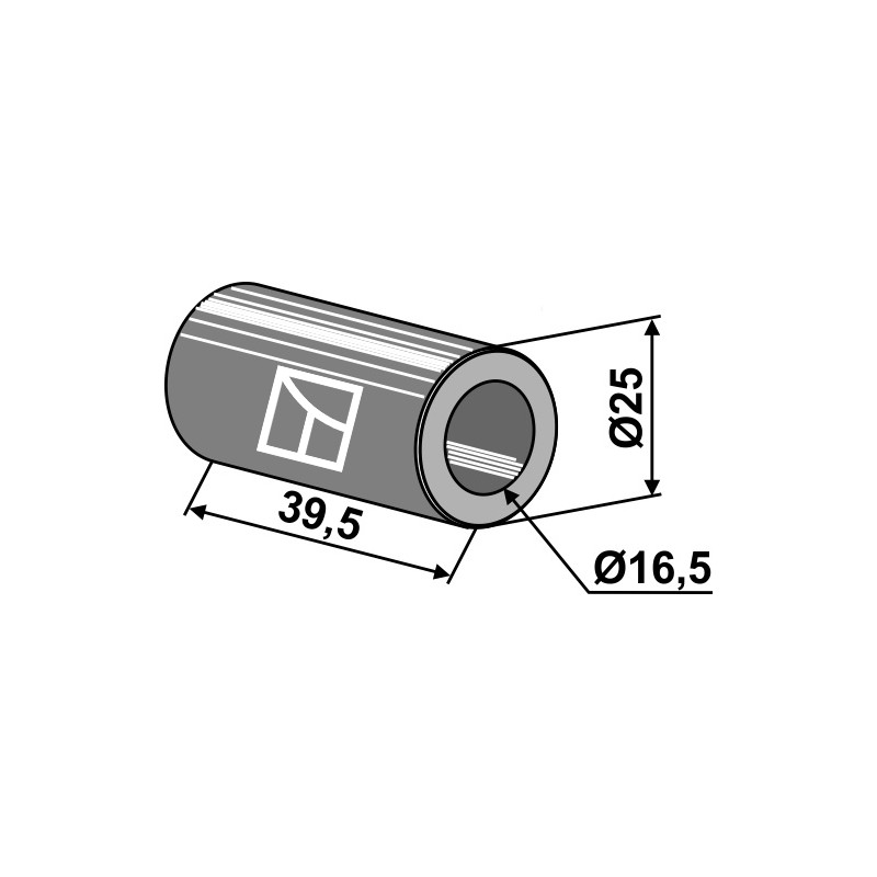 Entretoise Ø25 - Bomford - 71.142.23