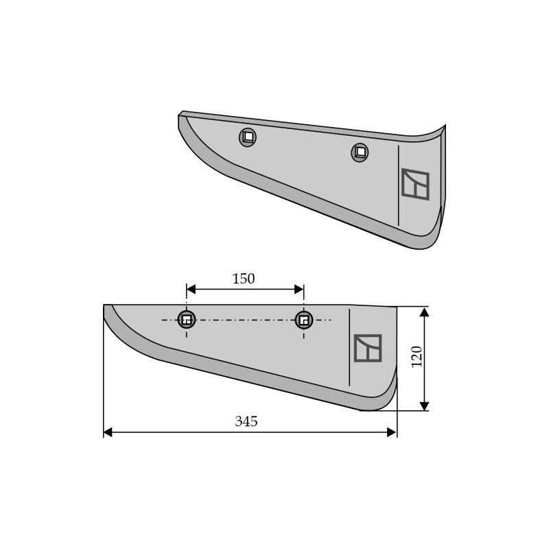 Socs pour arracheuses de betteraves, modèle droit - Kleine - X4-06-21-02