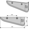 Socs pour arracheuses de betteraves, modèle droit - Kleine - X4-06-21-02