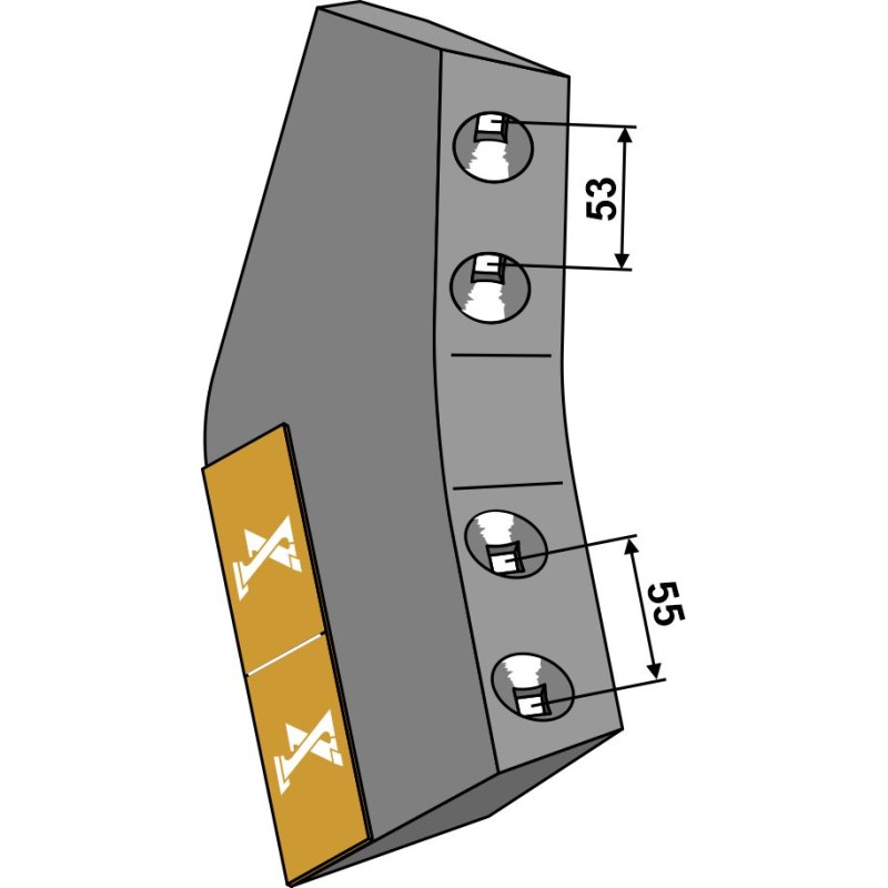 Aileron à soc long - Widia - gauche - AG003521