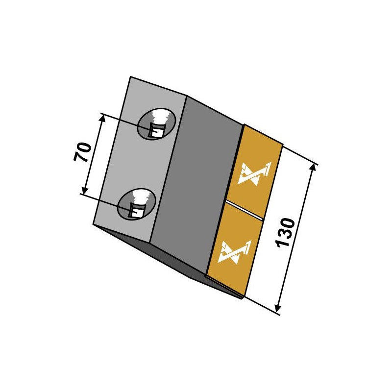 Aileron à soc court - Widia - droite - AG003526