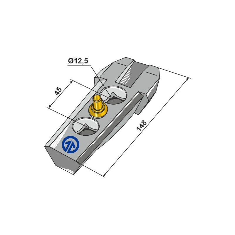 Adaptateur compl. - Serie 410 - Bourgault 410-QCA-5050