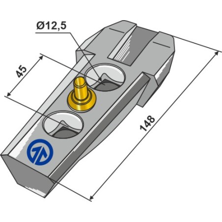 Adaptateur compl. - Serie 410 - Bourgault 410-QCA-5050