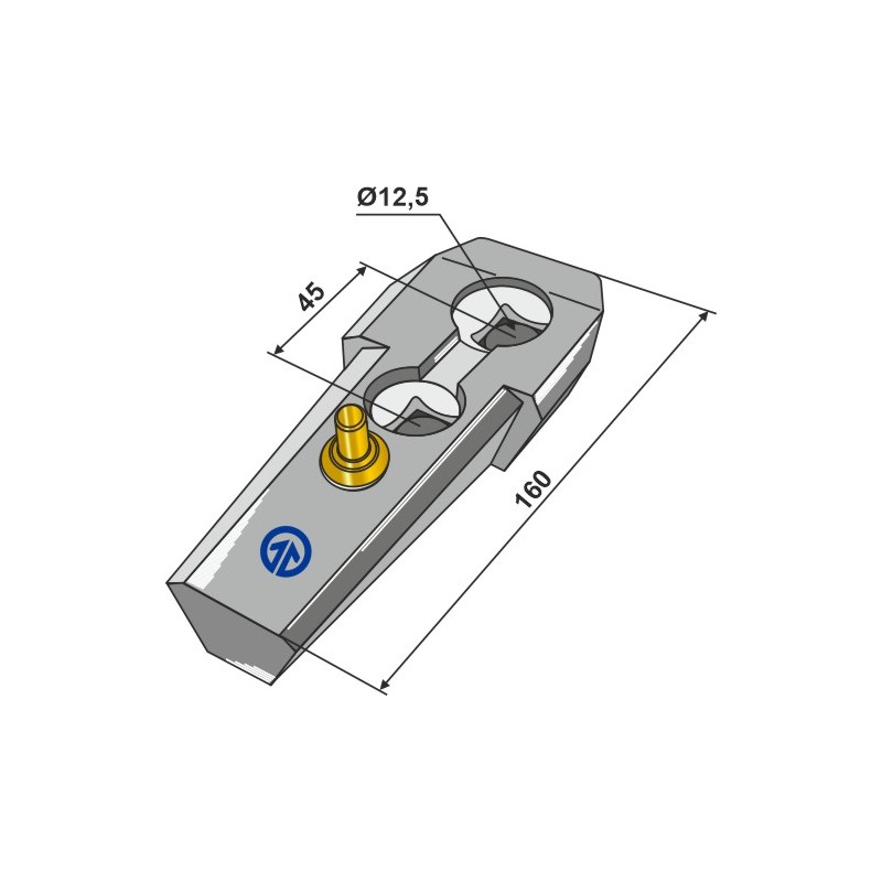 Adaptateur compl. - Serie 410 - Bourgault 410-QCA-5020