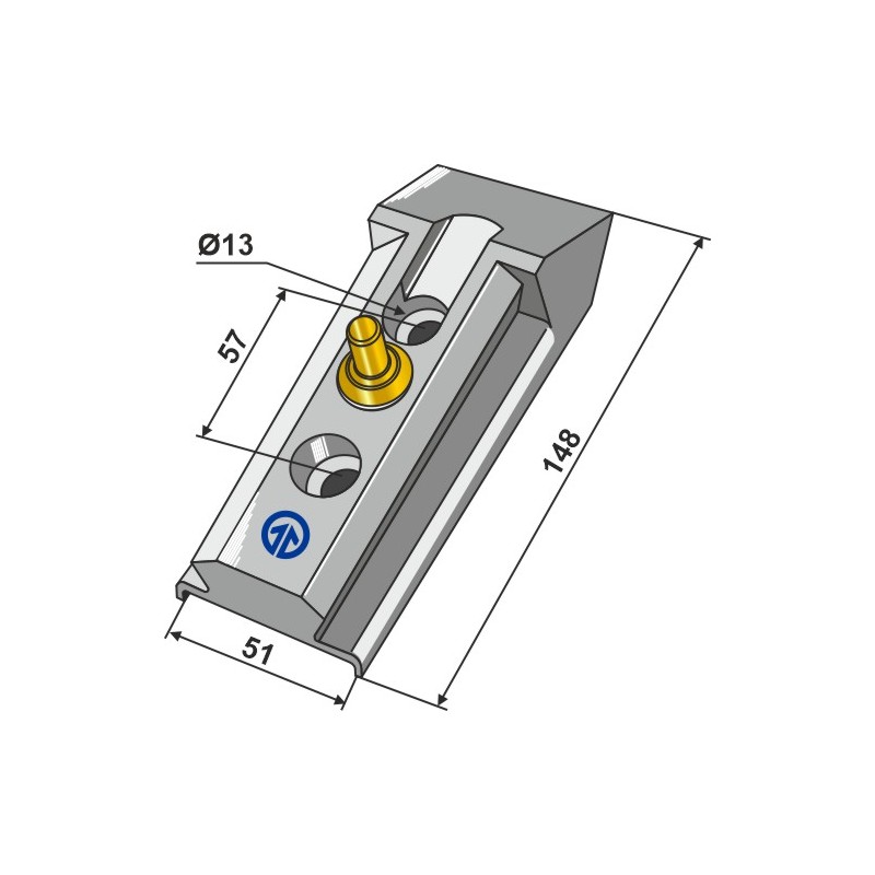 Adaptateur compl. - Serie 410 - Bourgault 410-QCA-5000