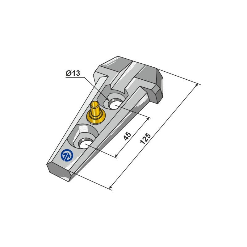 Adaptateur compl. - Serie 200 - Bourgault 200-QCA-4700