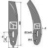 Déflecteur lateral - gauche - AG003110