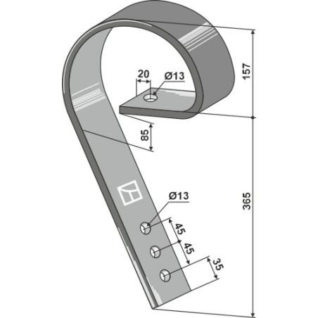 Dent niveleuse - Köckerling - 903476