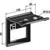 Bride de fixation pour dent 90x13 avec renfort double spire 90x11 - AG004202