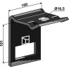 Bride de fixation pour dent 70 x 12 avec renfort double spire 70 x 10 - AG004207