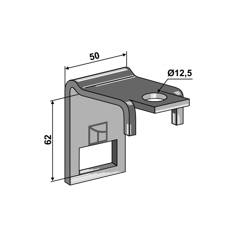 Bride de fixation pour dent 32 x 12 - AG004242