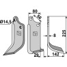 Lame de fraise rotative droite - Maschio / Gaspardo - 01110426