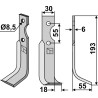 Lame de fraise rotative droite - B.C.S. - 59275