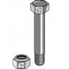 Boulon avec écrou frein - M14x1,5 - 10.9 - Bomford - Schraube 05.775.10 - Mutter 05.968.06