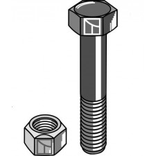 Boulon avec écrou frein - M20 x 2,5 - 10.9 - Mulag - 202507 - 100690