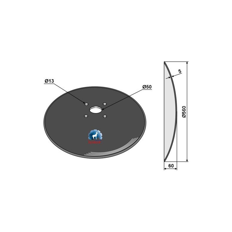 Disque lisse - Ø560