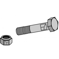 Boulon avec écrou frein - M16 x 2 - 10.9 - AG008544