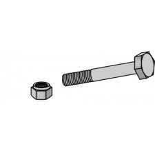 Boulon avec écrou à freinage interne - M12x1,75 - 10.9 - AG008578