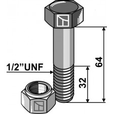 Boulon avec écrou frein - 1/2''UNF - AG008581