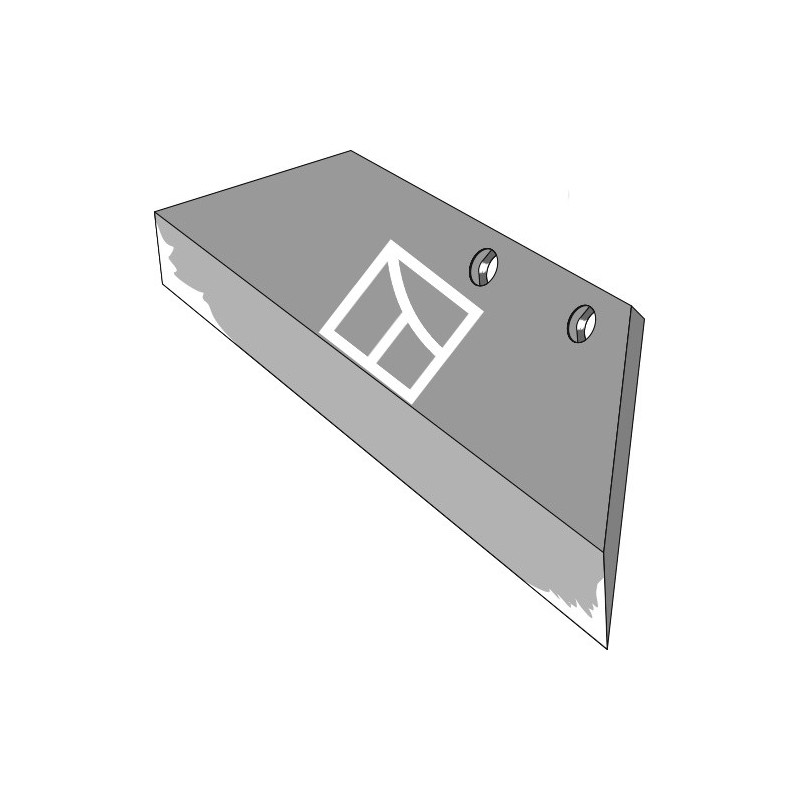 Soc de charrue à pointe réversible 14“ droit - Agrolux - 85383