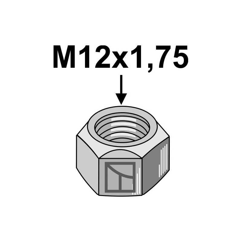 écrou frein - M12 - 10.9