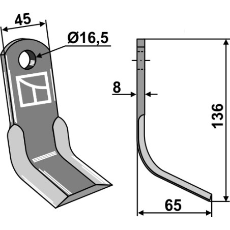 Couteau-Y - Maschio / Gaspardo - T21004040