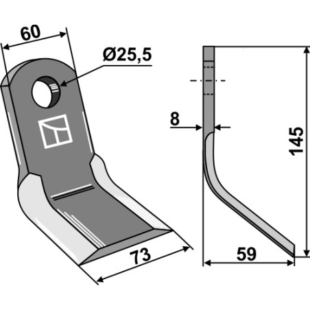 Couteau-Y - ancien modèle - Howard - 222034000