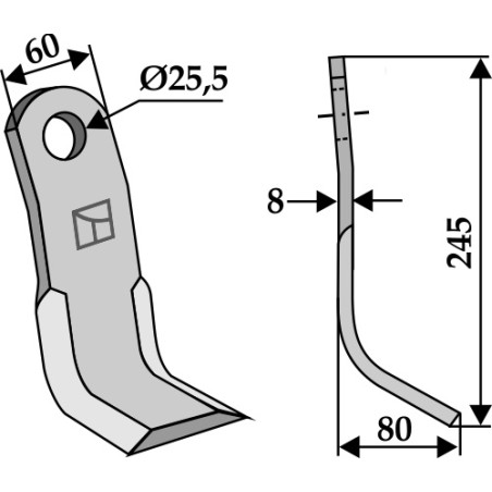 Couteau-Y - Claas - 01049060