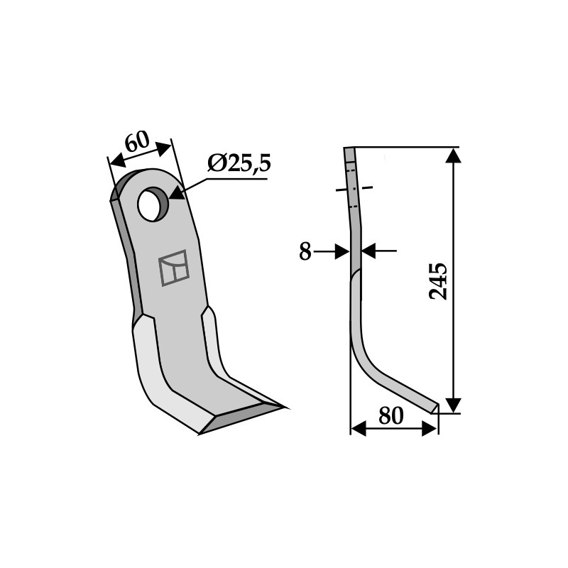 Couteau-Y - Claas - 01049060