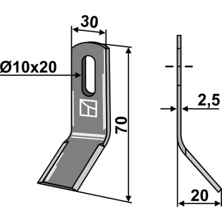 Couteau-Y - Agria - 71009