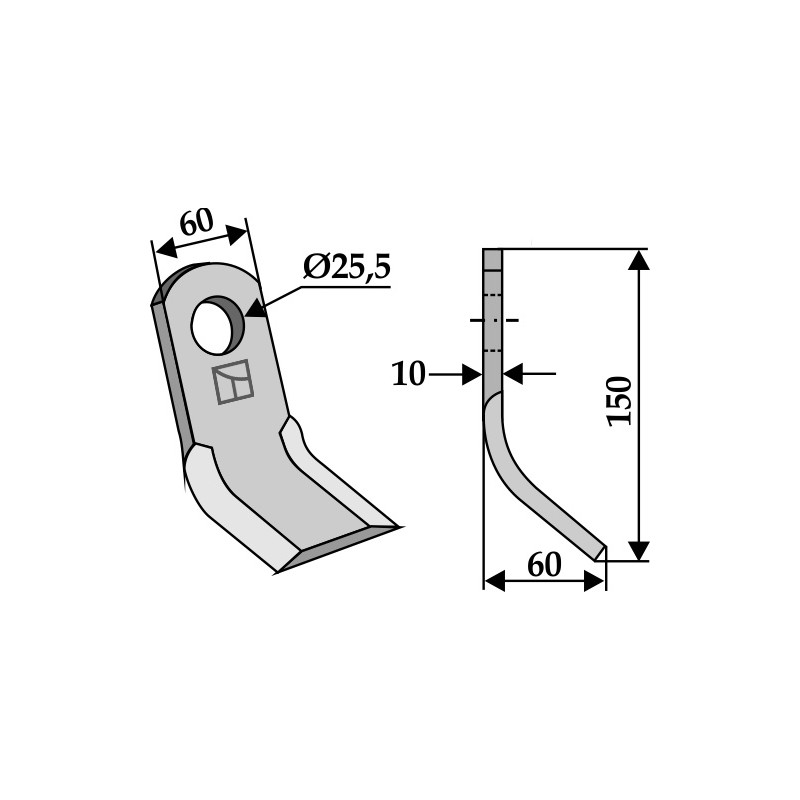 Couteau-Y - Agrimaster - 3000106