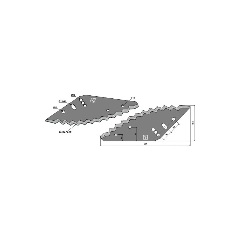 Couteau pour mélangeurs de fourrage - Siloking - 1050266