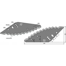 Couteau pour mélangeurs de fourrage - Siloking - 1050266